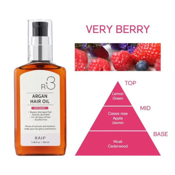 RAIP R3 Argan Hair Oil Very Berry100 ml